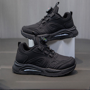 Chaussures en cuir artificiel blanc pour enfants de qualité supérieure sans marque doublure en coton pour le printemps automne étudiant Performance sport unisexe - Product Image 2