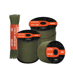 Cuerda <span class=keywords><strong>de</strong></span> Paracord <span class=keywords><strong>de</strong></span> 7 Hilos para Escalada en Roca, Senderismo y Camping, Cuerda Estándar para Tiendas <span class=keywords><strong>de</strong></span> Campaña - Product Image 1