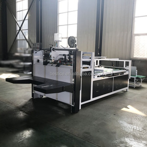 Warranted Semi Automatic Zxj-2800 Regular Shape Corrugated Paperboard Gluing Machines and Carton <strong>Box</strong> <strong>Folder</strong> Gluer Machinery - Product Image 4