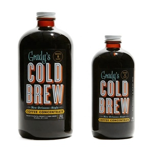 Produttore 8oz 16oz 32oz boston round cold brew coffee bottle bottiglie di vetro per caffè freddo all'ingrosso con tappo a vite in bachelite - Product Image 3