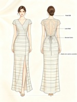Robe de soirée pour femme, personnalisable avec logo, dos en dentelle, fente latérale, robe longue, couleur et motif de tissu personnalisés, faible MOQ, formelle, directement de l'usine