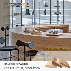 Panneaux de coupe de meubles résistants aux intempéries en gros écologiques multi-couches de contreplaqué de bambou diverses applications