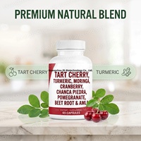 OEM Capsules d'extrait de cerise tarte avec curcuma Moringa Canneberge Chanca Piedra Céleri Quercétine ACV Suppléments de grenade