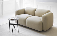 Ensemble de canapés modernes de luxe de style européen en mousse avec fonction rafraîchissante, en forme de L, avec revêtement en tissu, pour la maison et l'école (vente en gros)
