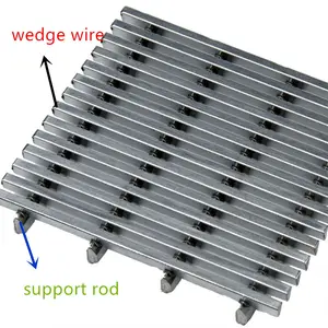 Edelstahl keil draht Sieb rohr Bohrloch rohr gitter filter Johnson Screen Wedge Wire Mesh