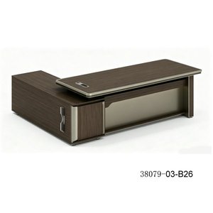 Escritorio Ejecutivo Moderno de Madera con Gabinete de Almacenamiento 38079-03-A28, Muebles de Oficina Independientes - Product Image 3
