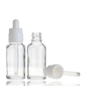 Schlussverkauf klarglas fläschchen 20 ml 30 ml 50 ml ätherisches Öl kosmetik tropfflaschen reise tragbar essenz tropfer