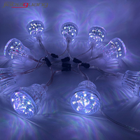 Cabochon RVB UCS2903 de 60mm de diamètre 18pixels Turbo LED Point Light DC24V pour parc forain et parc d'attractions