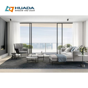 Hiện đại biệt thự ban công thang máy và cửa trượt Patio phía trước nhập Glider cửa nhôm bão tác động trượt cửa kính - Product Image 3