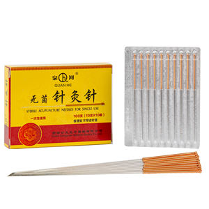 100 aiguilles d'acupuncture jetables stériles pour la thérapie d'acupuncture par la médecine traditionnelle chinoise - Product Image 1
