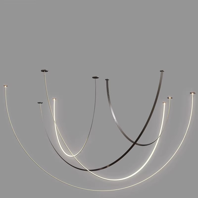 Morden Custom Line Chandelier Pendant Lights for Living Room Bedroom Lamparas Led Chandelier · image 5
