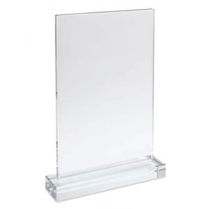 Rectangular Glass <b>Display</b> <b>Rack</b> with Base 220x140x8 Dimensions - Product Image 1