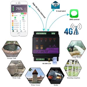 4G GSM Tank mực nước Cảm biến van ống thông minh điều khiển rò rỉ Detector với 5 đầu dò lũ rò rỉ báo động bảo vệ an ninh - Product Image 2
