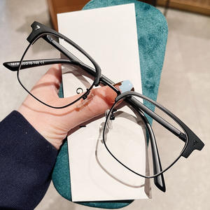 แว่นตาผู้ชายทรงสี่เหลี่ยมครึ่งกรอบ รุ่น H16178 เลนส์ป้องกันรังสียูวี AC P3 16178 ผลิตที่ไถโจว - Product Image 4