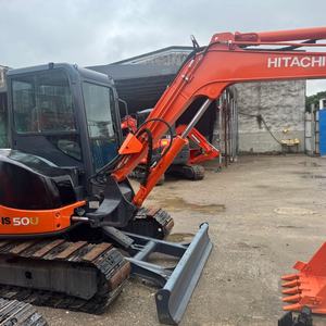 Excavatrice Hitachi ZX50 d'occasion, Hitachi d'occasion de 5 tonnes, pelle sur chenilles avec peu d'heures de travail, mini pelle Hitachi en vente - Product Image 6