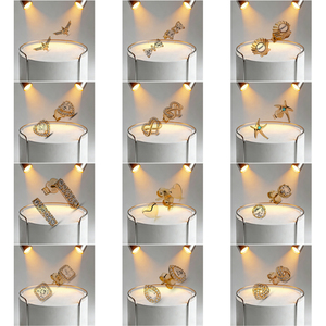 Nuevos Pendientes Originales de Plata de Ley 925 para Mujer, Aros con Forma de Corazón, Oro Rosa, Regalo de Boda, Joyería de Lujo - Product Image 5