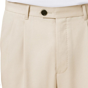 Pantalones <span class=keywords><strong>de</strong></span> traje rectos <span class=keywords><strong>de</strong></span> negocios formales para <span class=keywords><strong>hombre</strong></span> Pantalones <span class=keywords><strong>de</strong></span> mezcla <span class=keywords><strong>de</strong></span> LICRA <span class=keywords><strong>de</strong></span> rayón poliéster <span class=keywords><strong>dobladillo</strong></span> puño plisado servicio OEM - Product Image 3