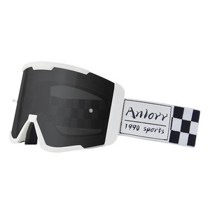Anlorr Gafas de Motocicleta con Montura Completa, Lente Esférica, Antivaho, Protección UV, Deportes al Aire Libre, Policarbonato para Hombre - Product Image 1