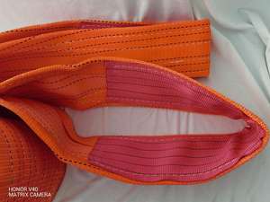 10T 3M 고강도 폴리에스터 아이형 플랫 웨빙 슬링 리프팅 내구성 제품 - Product Image 3