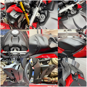 Carénage de remplacement en fibre de <span class=keywords><strong>carbone</strong></span> véritable Carbonart pour <span class=keywords><strong>DUCATI</strong></span> Streetfighter V4 2025 2026 – Kit carénage complet et garde-boue - Product Image 3