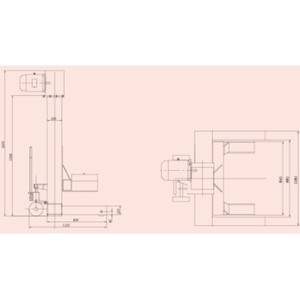 Lève-charge électrique à colonne filaire 10T pour camion, remorque et bus, modèle PRE10-4C - Product Image 2