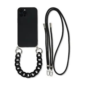 Geili Wholesale 15 Pro Max Estojos De Telefone Para Iphone 7 8 Plus 14 Pro Max Caixa De Telefone Com Alça Crossbody