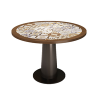 Ensemble de meubles de restaurant et d'hôtel en bois massif moderne, table, chaise, canapé, banc, sièges pour usage commercial
