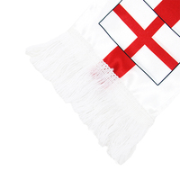 Maßgefertigter 120x15cm Satin Gestrickter Polyester Fußball England Fan Schal für Fußballfans im Stadion