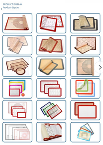 XLYGホットセール食品グレード再利用可能耐熱ノンスティックソフトBBQペストリーオーブンニードローリング生地ベーキングシート - Product Image 5