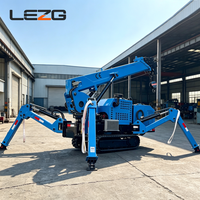 Mini-grue araignée électrique hydraulique compacte de 2 tonnes et 3 tonnes pour l'entretien des toitures, fabriquée en Chine