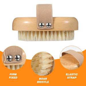 <span class=keywords><strong>Brosse</strong></span> de bain en bois avec logo personnalisé poils de sisal végétalien biodégradables naturels épurateur de massage corporel sec brosses de bain biodégradables - Product Image 3