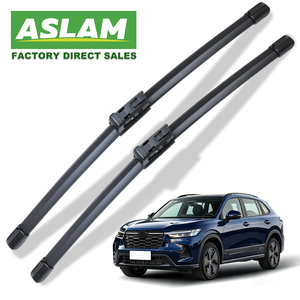 Escobilla Limpiaparabrisas de Caucho Natural ASLAM de Alta Calidad sin Estructura Metálica para Modelos <span class=keywords><strong>HRV</strong></span>, XRV, CR-V, Model S, City, Jazz, Insight, Pilot, Vista Clara y Silenciosa - Product Image 1