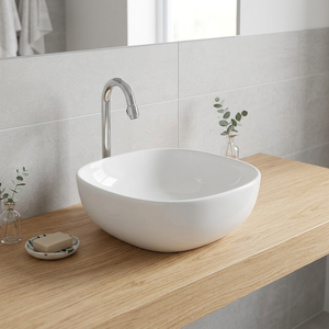 Articles sanitaires en céramique pour la cuisine-Lavabo de comptoir de table en porcelaine, fourni par Indian Factory Vistaar Brand - Product Image 2