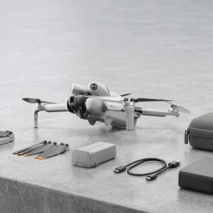 DJ I Mini 4 Pro Folding <b>Drone</b> With RC 2 Remote <b>4K</b> HDR Fly More Combo Plus White - Product Image 6