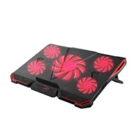 Support de refroidissement pour ordinateur portable de jeu à 5 ventilateurs, très vendu, pour ordinateur portable de 17,3 pouces, refroidisseur de tablette PC