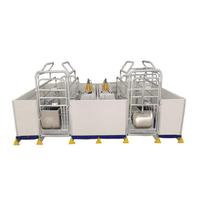 Ensemble complet prêt à l'exportation : Cage de mise bas pour porcelets, Caisse de mise bas intégrée double face, Système de caisses de mise bas pour truies