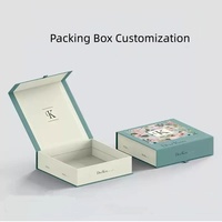 Boîte cadeau en papier magnétique personnalisée de luxe, recyclable, pliable, rigide, avec couvercle magnétique