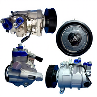 Nouveau compresseur de climatisation de voiture 12V 115mm 6PK avec courroie trapézoïdale pour Audi C6 OE 4F0260805F SYAC0158