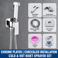 Robinet de bidet chromé avec cartouche en céramique et fixation monotrou sur le plan pour la rénovation de salles de bain résidentielles