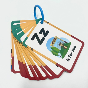 Tarjetas Flash Alfabeto Personalizadas Tarjetas de Aprendizaje Temprano de Primeras Palabras para Niños Pequeños Enseñar Letras ABC Palabras en Inglés Mayúsculas y Minúsculas - Product Image 4