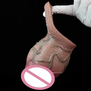 Funda de Silicona para Pene FAAK, Extensible, Realista, Hueca, con Anillo Antideslizante, Juguetes Sexuales para Hombres, Alargador de Pene - Product Image 5