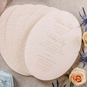 Invitación de Boda Moderna Personalizada con Color y Texto a Medida, Calidad Estable para Lugares de Boda y Compradores B2B en Todo el Mundo - Product Image 1
