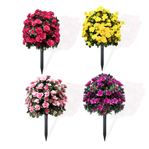 Simulación de vegetación artificial <span class=keywords><strong>rododendro</strong></span> arreglo de suelo Patio boda decoración al aire libre arreglo - Product Image 5
