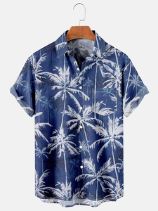 中国工場の印刷旅行シャツ、コットンストレッチルーズ、速乾ハワイアンシャツのカスタマイズデザイン - Product Image 3