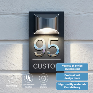 <span class=keywords><strong>Plaque</strong></span> d'immatriculation de porte d'appartement de <span class=keywords><strong>maison</strong></span> au design simple et moderne <span class=keywords><strong>Plaque</strong></span> d'immatriculation de bureau en métal pour adresse d'hôtel <span class=keywords><strong>Plaque</strong></span> d'immatriculation de lumières d'allée - Product Image 5