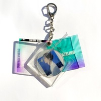 2025 cadeau en gros acrylique Qr Code Logo porte-clés porte-clés musique Kpop Album personnalisé Mini cd porte-clés Nfc