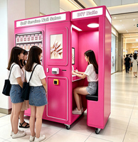 Máquina expendedora automática de puntas de uñas DIY de autoservicio 24 horas, impresora de uñas, todo en uno, para salón de arte comercial.