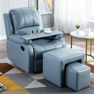 Fauteuil de pédicure électrique inclinable avec plateau pour le nail art et les soins des pieds - Product Image 2