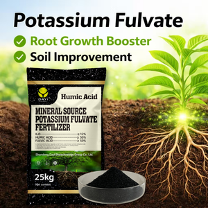 Fertilizzante Organico a Base di Fulvato di Potassio con Acido Umico per l'Assorbimento di Nutrienti dalle Piante e il Regolamento del PH del Suolo - Product Image 1