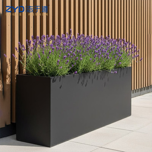 Jardinière haut de gamme en acier inoxydable pour projets d'aménagement intérieur et extérieur – Pot de jardinage de luxe - Product Image 1